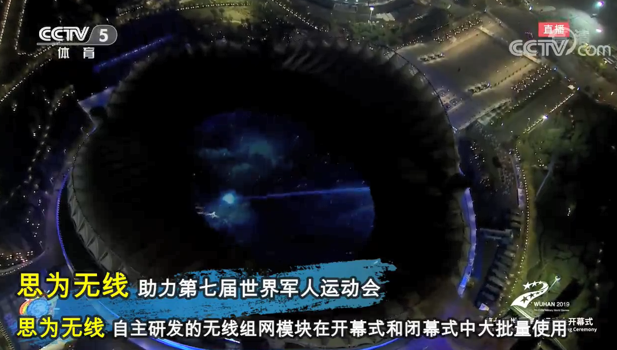 思為無(wú)線的無(wú)線組網(wǎng)模塊應(yīng)用于2019第七屆軍運(yùn)會(huì)