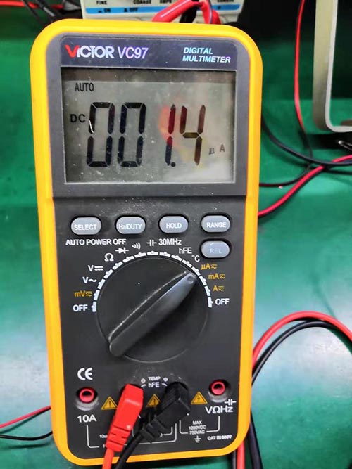 LoRa1262實(shí)測(cè)休眠電流