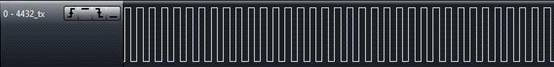 433MHz、1.2Kbps、20KHz 頻偏下 RF4432接收測試波形