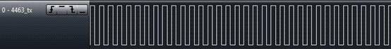 433MHz、1.2Kbps、20KHz 頻偏下RF4463 接收測試波形