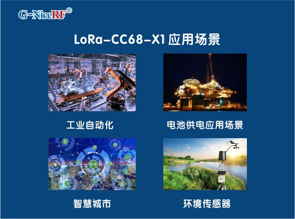 LoRa模塊LoRa-CC68-X1適用于物聯(lián)網(wǎng)和電池供電的應(yīng)用場(chǎng)景