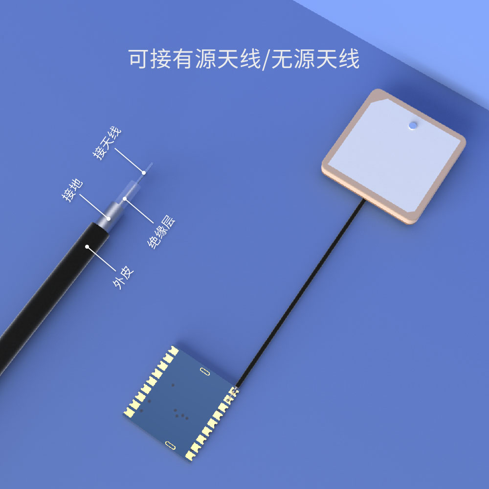 GPS模塊GPS01-TD接GPS有源天線/無源天線