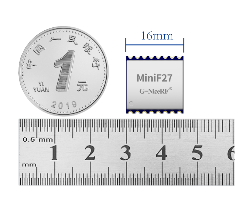 MiniF27 小體積 LoRa無(wú)線收發(fā)模塊